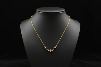 Gold Plated 92.5 Sterling Silver Minimalist V-Necklace