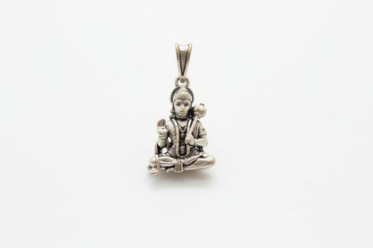 92.5 Sterling Silver Lord Hanuman Pendant