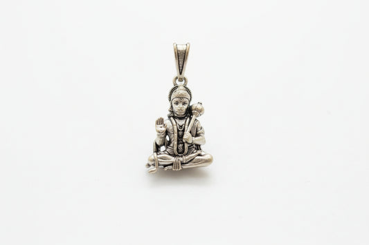 92.5 Sterling Silver Lord Hanuman Pendant