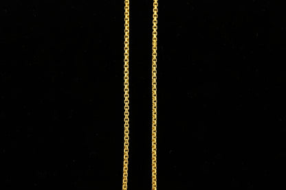 Unisex 92.5 Sterling Silver Gold Coated Bold Cuban Link Chain