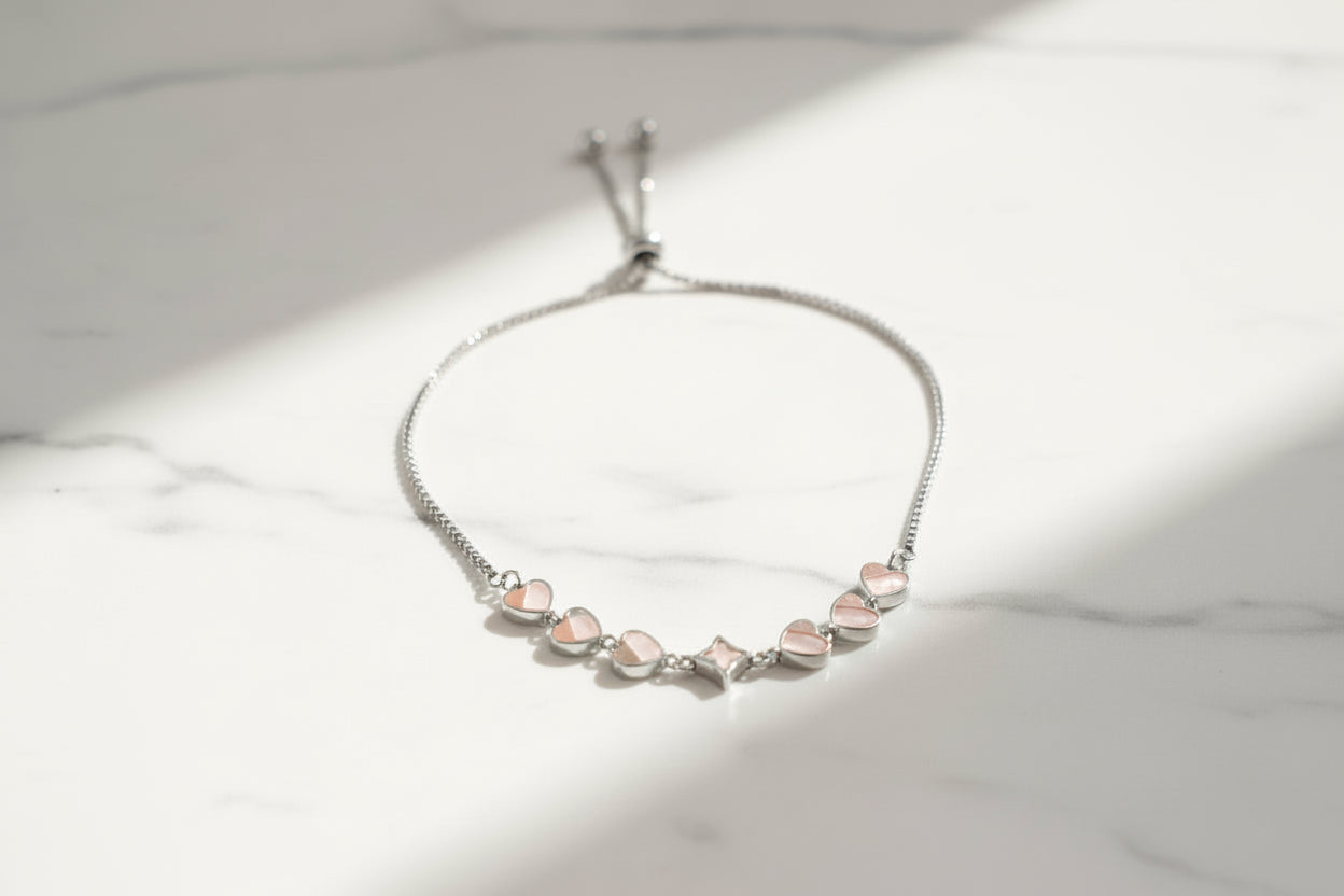 Luxury 92.5 Sterling Silver Love Bracelet