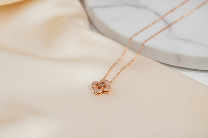 92.5 Sterling Silver Rose Gold Pendant Chain
