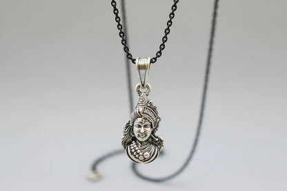 92.5 Sterling Silver Ardhanarishvara Pendant