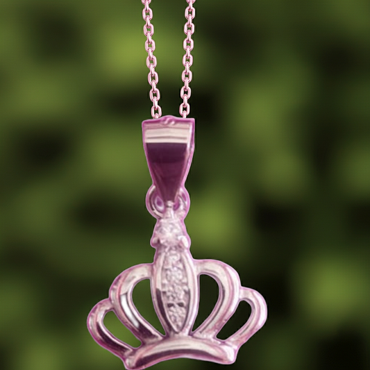 Pure Silver Crown Pendant