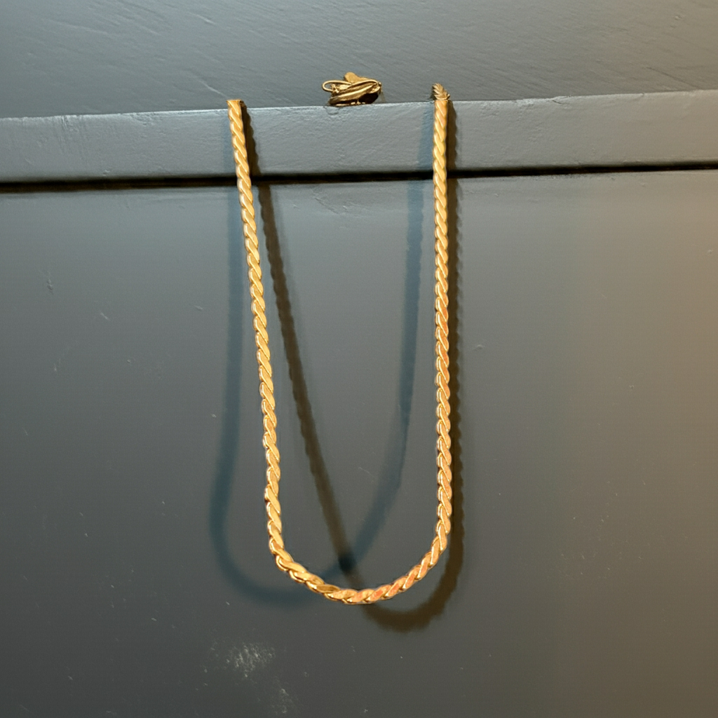 Pure 925 Silver Chain with Premium Gold Plating – Stylish Daily Wear for Men & Women