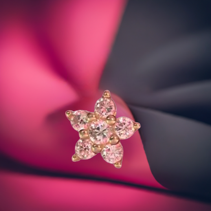 Pure Silver Flower Shape Fancy Ear rings for Girls