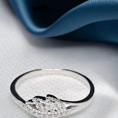 Princess Style  Sterling Silver Crown Ring