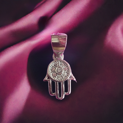 Pure Silver HiFi Symbol Locket White Stones