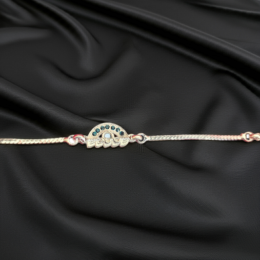 Pure Silver Designer Rakhi Bracelet Raksha Bandhan 2025