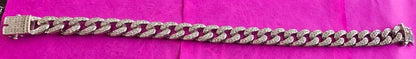 925 Sterling Silver Cuban Link Bracelet for Men