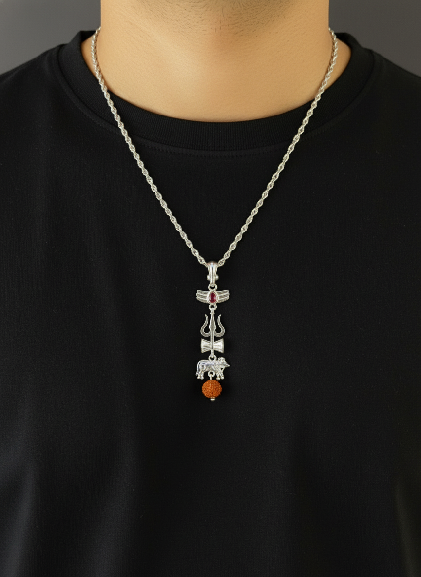 SSMB 29 Varanasi LOCKET with Rudhraksha &  Karungali maala