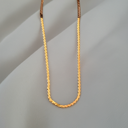 Pure 925 Silver Chain with Premium Gold Plating – Stylish Daily Wear for Men & Women