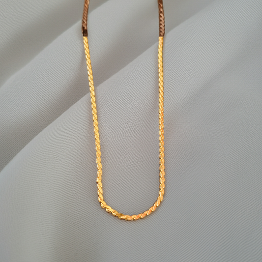 Pure 925 Silver Chain with Premium Gold Plating – Stylish Daily Wear for Men & Women
